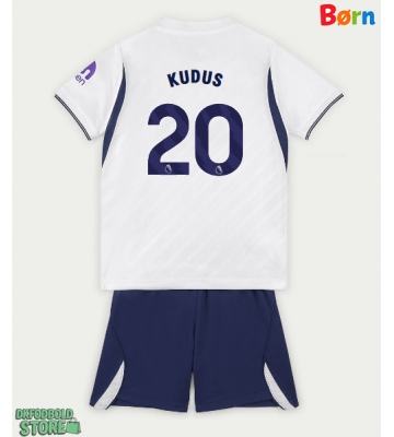 Tottenham Hotspur Mohammed Kudus #20 Replika Babytøj Hjemmebanesæt Børn 2026-27 Kortærmet (+ Korte bukser)